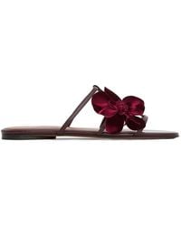 Zimmermann - Orchid Leather Flat Sandals - Lyst