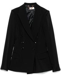 Elisabetta Franchi - Double-Breasted Jacket - Lyst