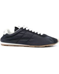 Miu Miu - Plume Nylon And Leather Sneakers - Lyst