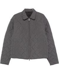 Emporio Armani - Quilted Blouson Jacket - Lyst