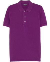 Tom Ford - Cotton Blend Polo Shirt - Lyst