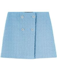 Versace - Tweed Mini Skirt - Lyst