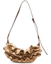 Zimmermann - Goldentime Rafia Shoulder Bag - Lyst