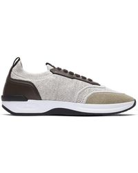 Brioni - Cotton And Linen Blend Sneakers - Lyst