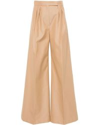 Max Mara - Trousers Leather - Lyst