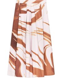 Dries Van Noten - Soni Printed Midi Skirt - Lyst