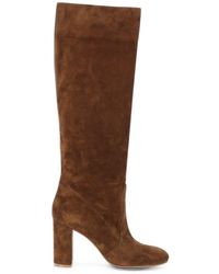 Gianvito Rossi - Glen Suede Leather Boots - Lyst