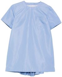 Sacai - Cotton Mini Dress - Lyst