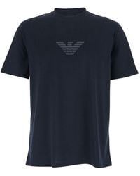 Emporio Armani - Logo Cotton T-Shirt - Lyst
