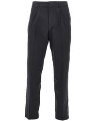 Emporio Armani - Cotton Chino Trousers - Lyst