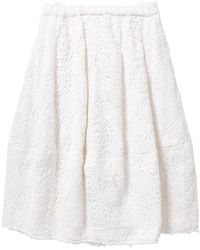 Comme des Garçons - Cotton Midi Skirt - Lyst