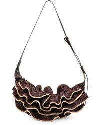Zimmermann - Goldentime Rafia Shoulder Bag - Lyst