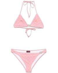 Gucci - Gg Triangle Bikini Set - Lyst