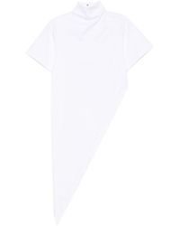 Alaïa - Cotton Asymmetric Top - Lyst