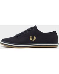 black fred perry trainers