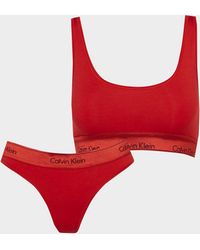 Calvin Klein Modern Cotton Underwear Set - Red