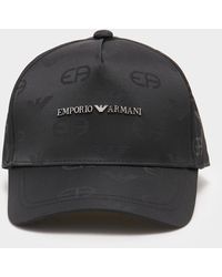 Emporio Armani - Nylon All Over Logo Cap - Lyst