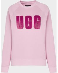 UGG Mad Fuzzy Logo Sweatshirt - Pink