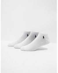 Polo Ralph Lauren 3-pack Trainer Socks - White
