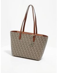 DKNY Bryant Logo Tote Bag Brown