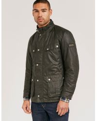 barbour john leather jacket