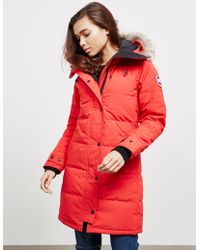 Canada Goose Shelburne Padded Parka Jacket Red