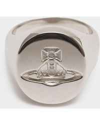 Vivienne Westwood Seal Ring - Metallic