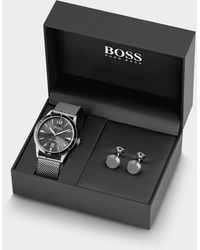 BOSS by HUGO BOSS Watch And Cufflinks Gift Set - Metallic