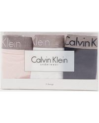 Calvin Klein 3 Pack Thong - Pink