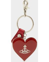 Vivienne Westwood Jordan Heart Key Chain - Red