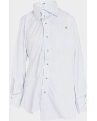 Vivienne Westwood Pin Stripe Shirt - Blue
