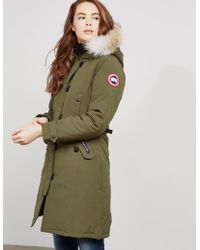 Canada Goose Kensington Padded Parka Jacket Green