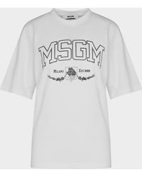 MSGM Outline T-shirt - White