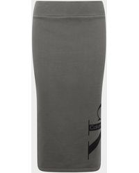 Calvin Klein Stripe Wash Skirt - Gray