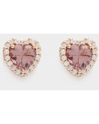 Michael Kors Premium Heart Earrings - Pink