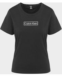 Calvin Klein Curve Box Logo T-shirt - Black