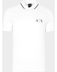 Armani Exchange Never Too Loud Polo Shirt - White