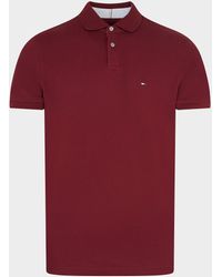 Mode Shirts Polo shirts Tommy Hilfiger Polo shirt rood casual uitstraling 