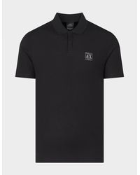 Armani Exchange Pima Cotton Polo Shirt - Black