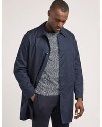 PS by Paul Smith Mens Cotton Twill Mac Navy - Blue