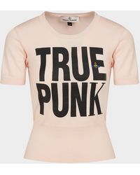 Vivienne Westwood True Punk Knitted T-shirt - Pink