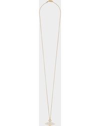 Vivienne Westwood Thin Lines Pendant Necklace - Metallic