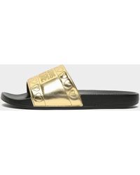 Versace Jeans Couture Heart Metallic Slides