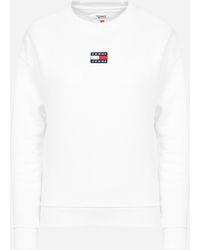 Tommy Hilfiger Centre Badge Sweatshirt - White