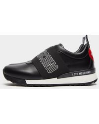 love moschino embellished trainer in black