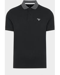 barbour long sleeve sports polo