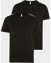 Moschino 2 Pack Tape T-shirt - Black