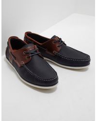 barbour navy boat shoes