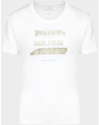 Armani Exchange Foil Logo T-shirt - White