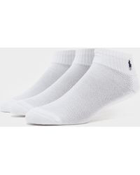 Polo Ralph Lauren Quarter 6 Pack Socks - White